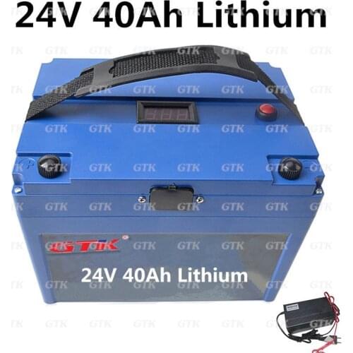 24V 40Ah rechargeable lithium li ion battery pack for e bicycle ebike motorcycle golf trolley e scooter motor