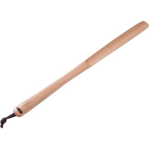 Portable Long Handle Accessories Practical Wooden Removal Aid Tool Lifter Easy Carry Durable Hotel Home Shoe Horn For Boots