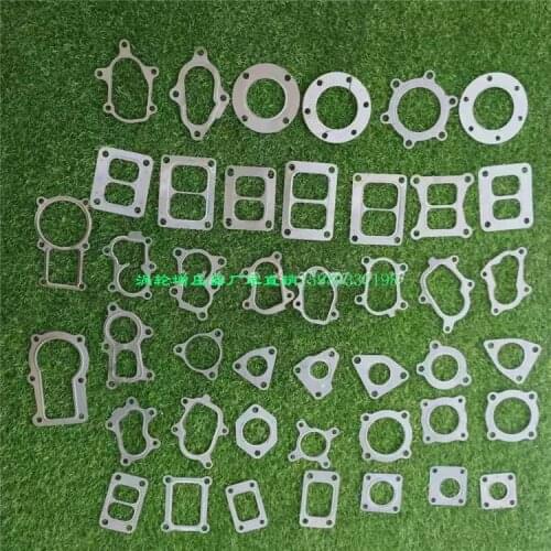 Turbo Gasket for Various car Models Turbocharger Bolt Gaskets Sainless Steel Turbocharger Inlet Gasket T3/T4 TB28 GT25 TB25
