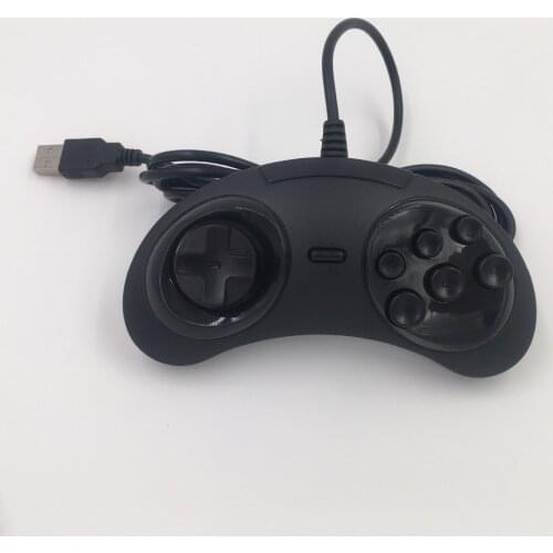Free shipping Wired USB Game Controller Joypad for SEGA Genesis/MD2 Y1301/ PC /MAC Mega Drive