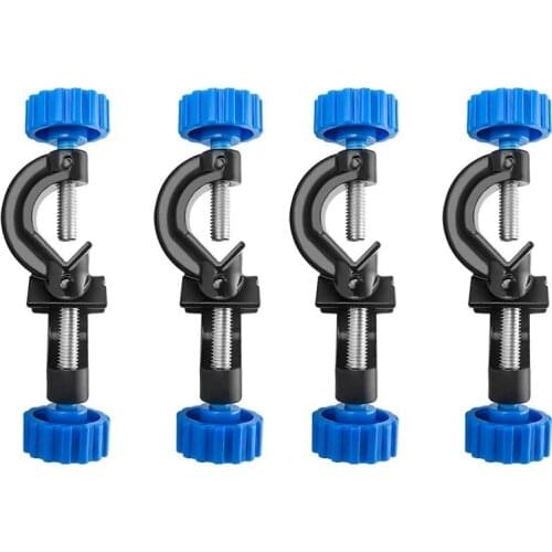 Right Angle Lab Stand Clamp Holder with Boss Head Rods Up to 18mm in Diameter(4 Pack)