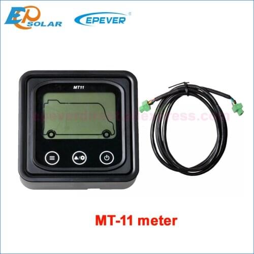 EPever MT11 Remote meter LCD Display for Monitoring DuoRacer Series MPPT Solar Controller Charge Dual Batteries With RS485