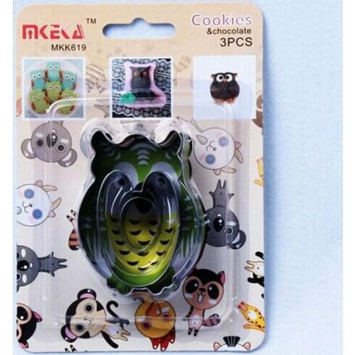 Family baking design stainless steel Cartoon Owl cookie cutters cartoon modeling mini cheap biscuit cutter free shipping