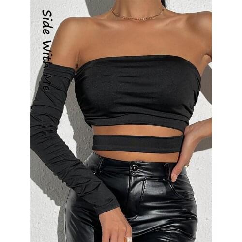 Side With Me Women's Cropped T-shirts