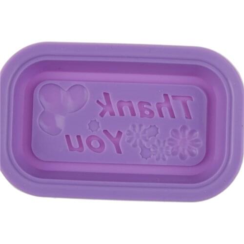 Silicone "thank you " Ice Cube Candy Chocolate Cake Cookie Cupcake Soap Molds Mould Tool