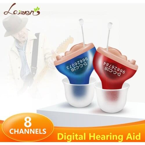 T27 CIC Hearing Aid Invisible Sound Amplifier Digital audifono 8 Channels 16 Bands Hearing Devices for Elderly Dropshipping