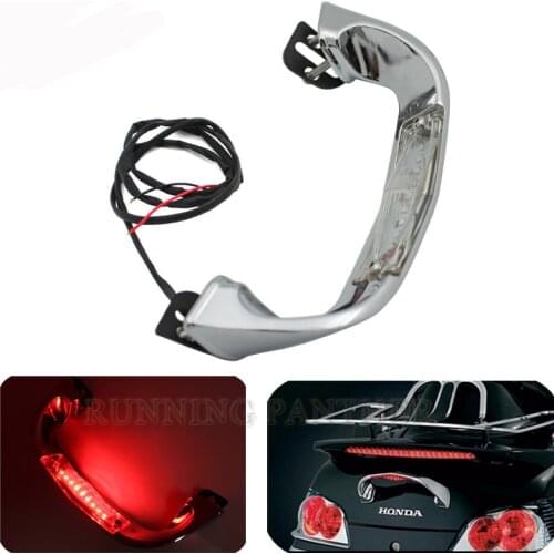 LED Rear Rack Light Trunk Lid Handle Decorate Cover Fits For Honda Gold Wing GL 1800 GL1800 2001-2016 2015 2014 2013 2012 2011