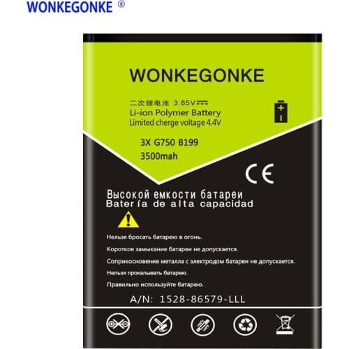 WONKEGONKE 3500mah HB476387RBC Battery for Huawei honor 3X G750 B199 G750-T00 G750-C00 battery