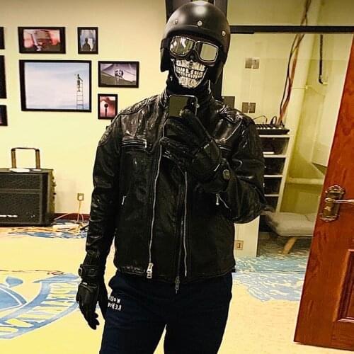 XB Read Description! Asian Size Super Top Quality Genuine Horse Jacket Slim Classic Horsehide Stylish Jacket