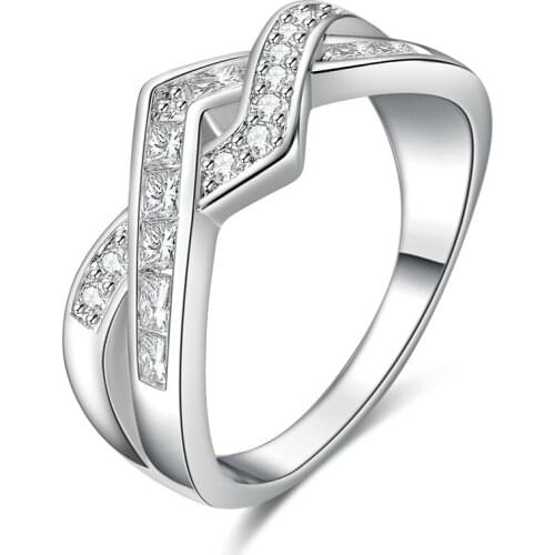 Zircon Jewelry Ladies Ring Engagement Fashion Creative Metal Ring Decoration Set Party Wedding Ladies Luxury Jewelry Gifts