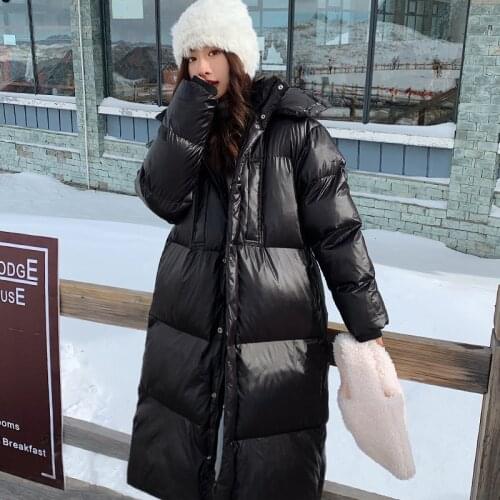 2021 Winter Jackets Woman Warm High Quality Coats Famale Black Thicken Hooded Parkas Womens Clothing Ropa Invierno Mujer SQQ197