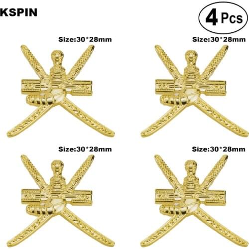 Oman Badge Pin Lapel Pin Badge Brooch Icons 4pcs