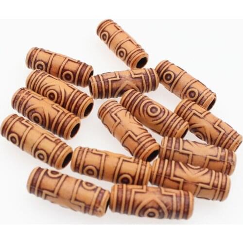 CHONGAI 20Pcs Hair Beads Hair Braid Pins Rings Cuff Clips Tibetan Jewelry Loose Beads Decor DIY Accessory For Jewelry Making