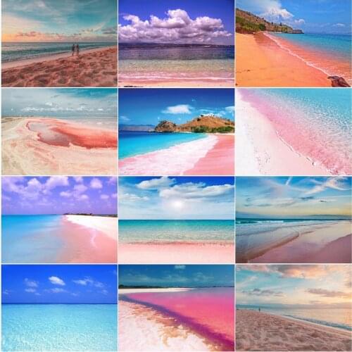 Beach Scenery Travel Diy 5D Diamond Paintings Seaside Vacation Full Square and Round Embroidery Mosaic Cross Handmade Home Decor