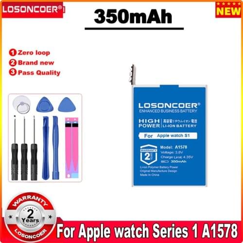 350-460mAh A1578 A1760 A1761 A1579 Battery For Apple Watch Series 1 Series 2 38mm 42mm Real Capacity Battery