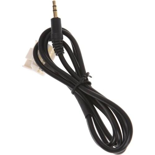 3.5MM AUX IN Input Audio Radio Male Interface Adapter Cable for MP3 for Toyota Camry RAV4 Corolla 4Runner Highlander Yaris