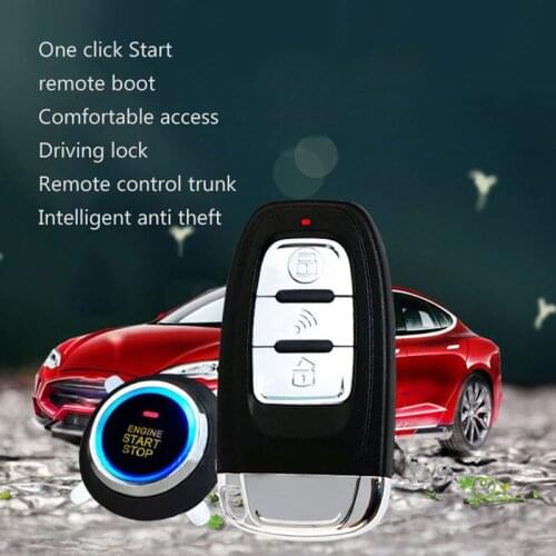 Car Alarm SUV Keyless Entry Remote Engine Start Alarm System Push Button Remote Starter Stop Car Security Accessories