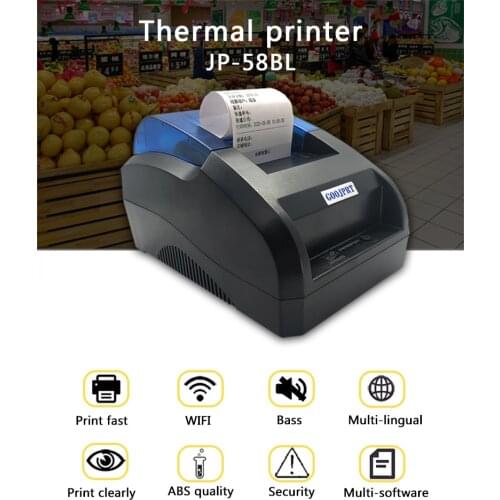 Free shipping usb port Barcode scanner and usb port 58mm thermal printer thermal receipt printer pos printer