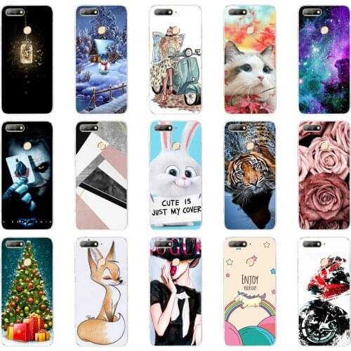 T For Huawei Honor 7A pro 5.7"inch AUM-L29 Case Soft Silicon TPU Phone Back cover 360 Protective Case For Huawei Honor7A pro