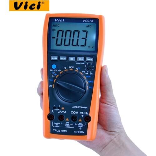VICI VC97 digital multimeter voltmeter AC/DC voltage current Resistance Capacitance frequency Tester multimetro vc97