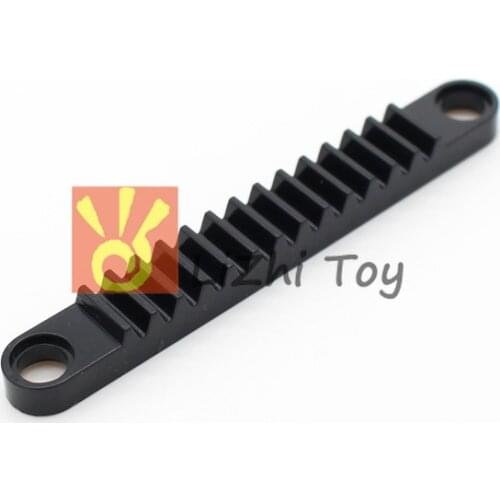 Technology Parts 6630 Gear Rack 1x8 with Holes Bricks Building Blocks Accessories Machine Parts Compatible with Toys for Kid