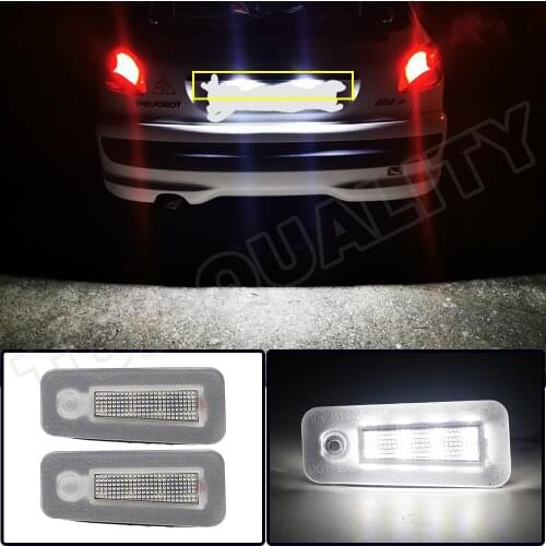 For 2015 2016 2017 Chrysler 200 White 6000K LED License Plate Light LED License Plate Light Lamps 2PCS