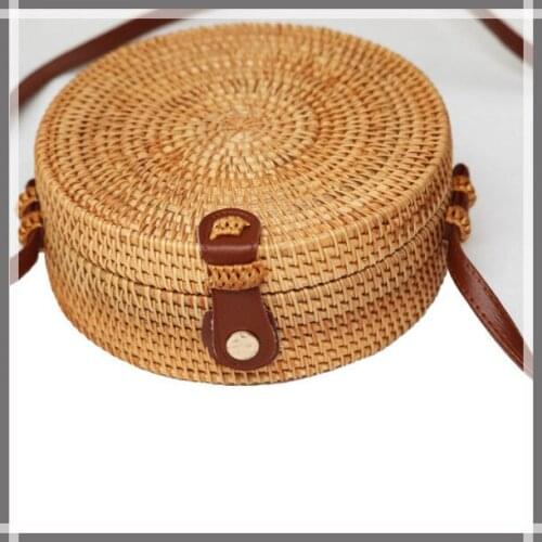 JOYHO Round Mulit Style Straw Bag Handbags Women Summer Rattan Bag Handmade Woven Beach Circle Bohemia Handbag New Fashion