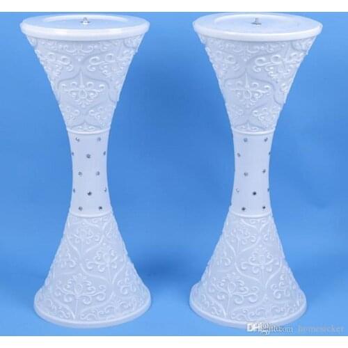 Colorful Changed LED Wedding Roman Column Road Lead Flower Pots European Styles Plastic Pillars Road Cited Wedding Props Decorat