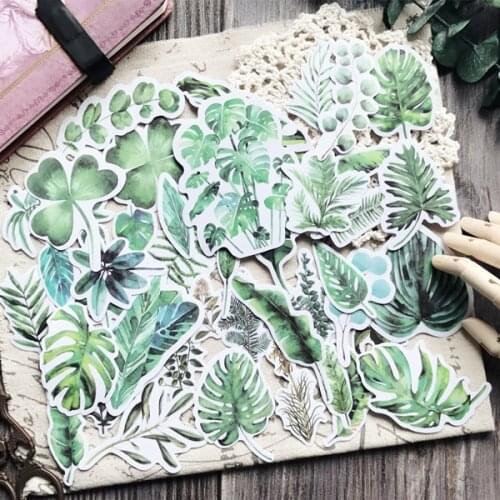 KSCRAFT 56pcs Leaf Stickers for Scrapbooking Happy Planner/Cardmaking/Journaling Project