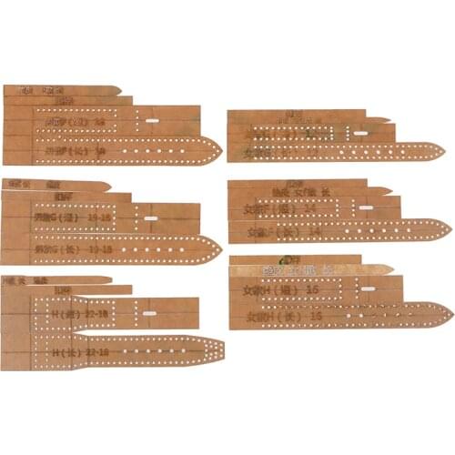 Fashion New Transparent Acrylic Watch Strap Band Stencil Template DIY Leather Craft Tool