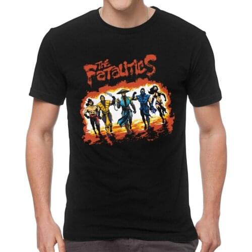 Mortal Kombat The Fatalities T Shirt Mens 100% Cotton Print T-shirts Graphic Tshirt Short Sleeve Sub-Zero Scorpion Tees Tops