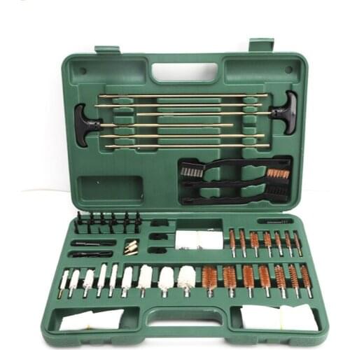 Barrel Brush Tool Cleaning Kit Army Green Plastic Box Gun Cleaning Gun Brush Kit