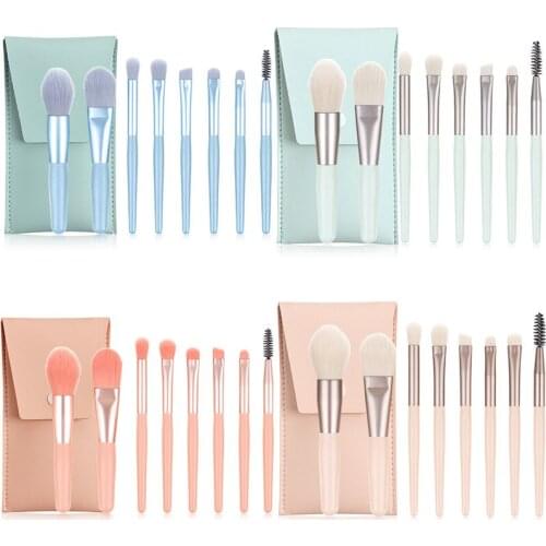 Makeup Brushes 8pcs Makeup Brush Set with Cosmestic Bag Eyebrow Eyeshadow Foundation Make Up Brush for Makeup Beauty Tools Kit