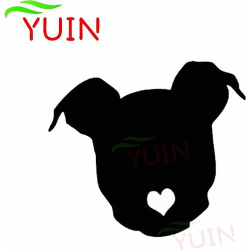 Pitbull Love Dog Animal Car Sticker Fashion Auto Accessories PVC Window Bumper Decoration Cover Scratch Waterproof Decal