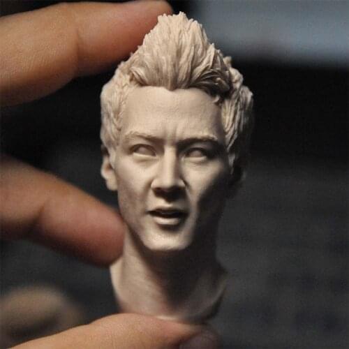 1/6 Scale Poliaceman Story Daniel Wu Unpainted Head Models for 12''Body DIY Toys Gifts