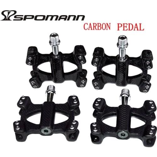 New Carbon fibre peda MTB road bike bearing pedal cycling mountain bicycle carbon pedals 3K matt Glossy parts Two palin
