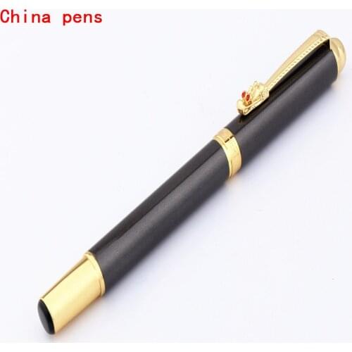 Luxury quality 7026 Gray Oriental Dragon Business office Medium nib Fountain Pen New
