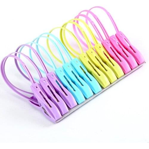 Plastic Clothespin Wind Drying Sock Clip Entrainment Ring Lanyard Clip Multifunctional Household Accessories 2020ing
