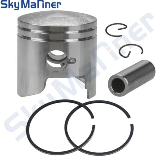 Piston Kit Std For Tohatsu Nissan Outboard 9.8HP 8HP 50MM 2T 3B2-00001 Piston Kit - STD Outboard Engine MERCURY 6HP 3B2-00001-0
