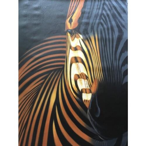 Modern Abstract Hand-painted Art Oil Painting canvas - zebra "Left " 24X36