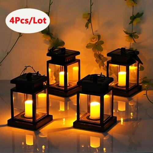 Solar Candle Light Hanging Umbrella Lights Portable Lantern Garden Lamp Flameless Candles Flickering Home Candlelight Dinner