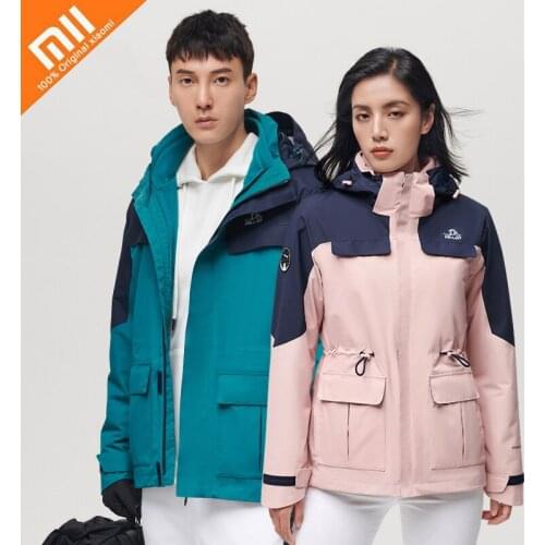 Xiaomi PELLIOT Camping Tourism Jacket Women Men Winter Jacket Softshell Windbreakers Waterproof Warm Blazer Female Heated Coat