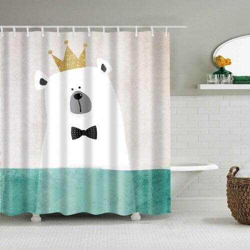 Animals Birds Owl Butterfly Flamingo Shower Curtains Bathroom Curtain Frabic Waterproof Polyester Bathroom Curtain with Hooks