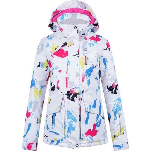 Women Ski Jacket -30°C Waterproof Fleece Windproof Warm Jacket Women Winter Outdoor Sports Skiing and Snowboarding Jackets