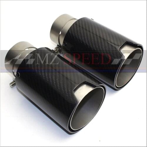 1PCS 63mm 66mm 70mm in - 95MM out M-Performance Exhaust Tailpipe Car Carbon Fiber Exhaust End Tips for BMW M3 M5 M6