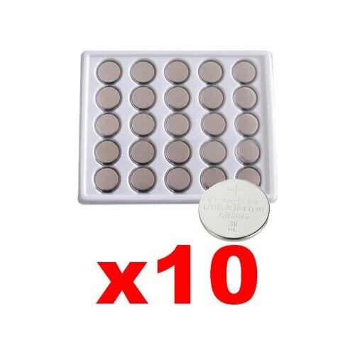 10 battery 3V CR2025 button cell watch battery calculator offer bb 99 S0261 sent from Italy