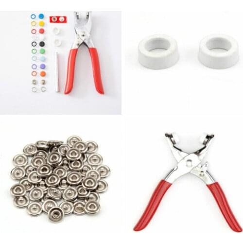 100 pcs 9.5mm claw pliers ring snap fastener DIY tool
