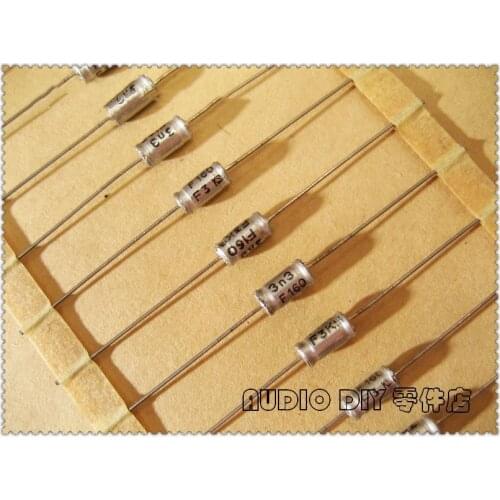 20pcs/100pcs KS429 3300pF 160V 160V3300pF 1% axial tin film capacitor 3.3nF 160V3.3nF 332 160V332