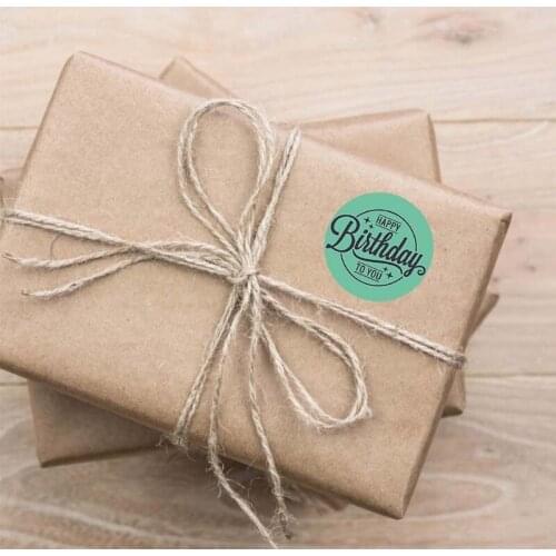 500Pcs/Roll Happy Birthday Round Stickers Party Gift Packaging Seal Labels Decor G6DB