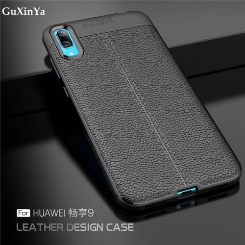 Cover Huawei y7 pro 2019 Phone Case Luxury Leather ShockProof TPU Protective Case For Huawei Enjoy 9 Fundas Huawei y7 pro 2019